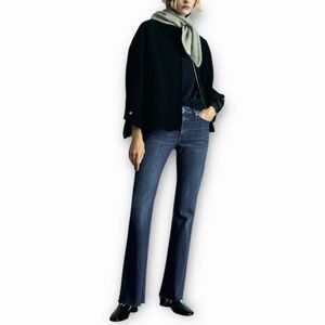 Mango Dark Blue Flare Jeans